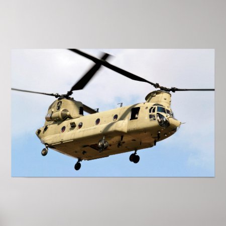 Ch-47 Chinook Helicopter Poster