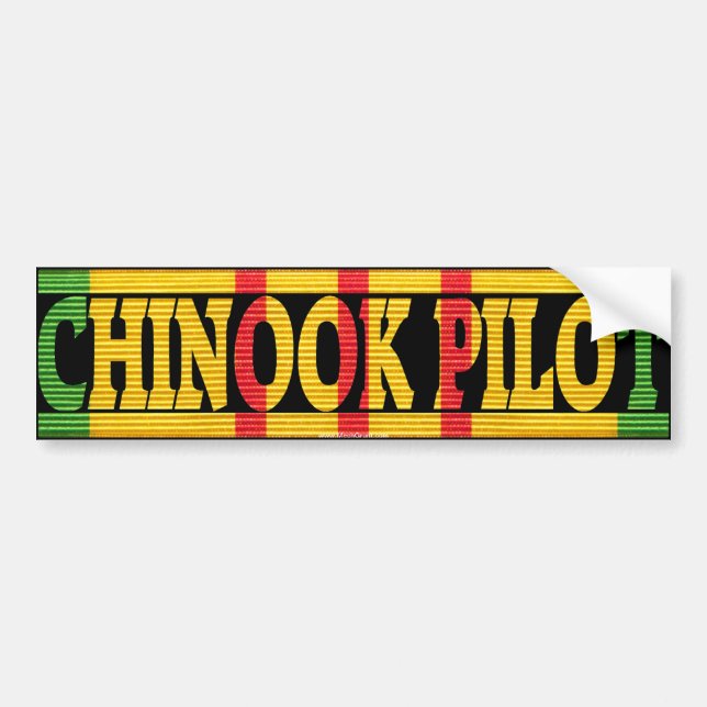 CH-47 Chinook Pilot Bumper Sticker (Front)