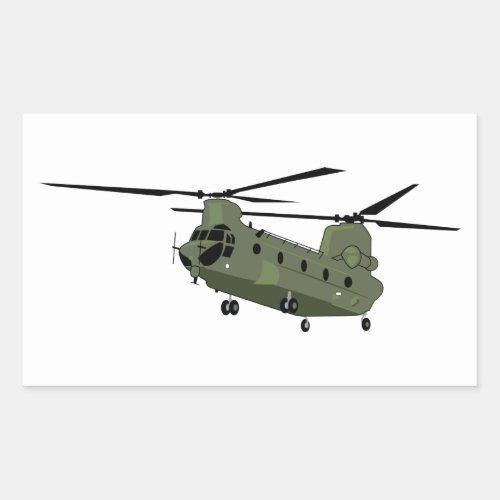 CH_47 Chinook Rectangular Sticker