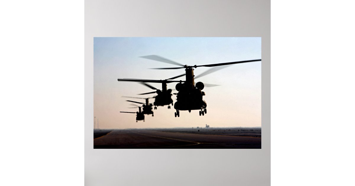 CH-47 Chinooks Poster | Zazzle