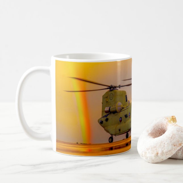 CH-47F CHINOOK COFFEE MUG (With Donut)