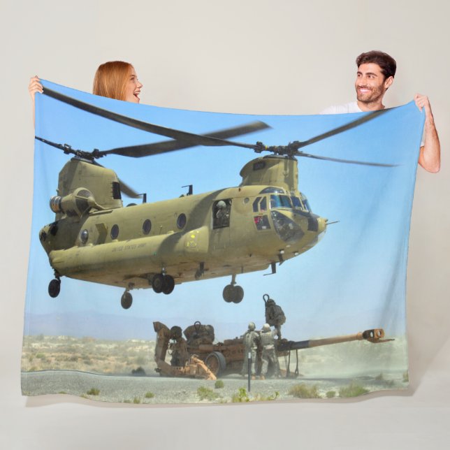 CH-47F CHINOOK FLEECE BLANKET (In Situ)