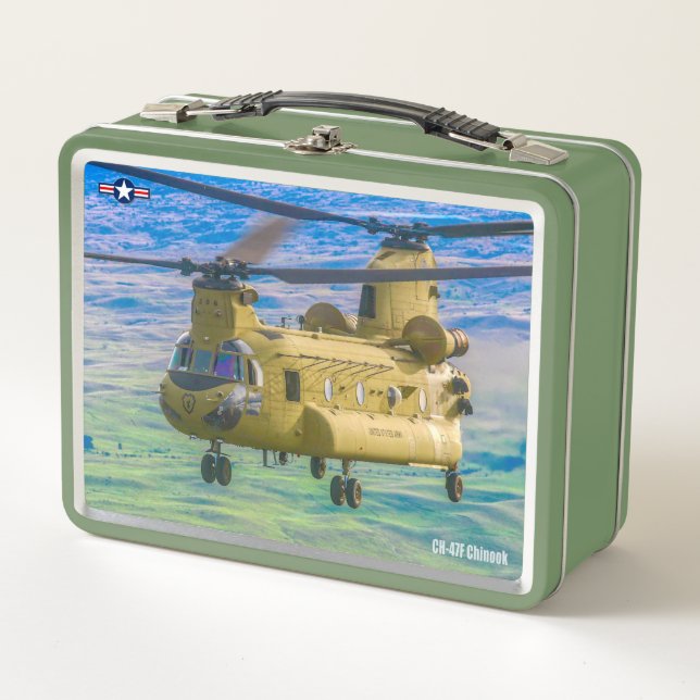 CH-47F CHINOOK METAL LUNCH BOX (Front)