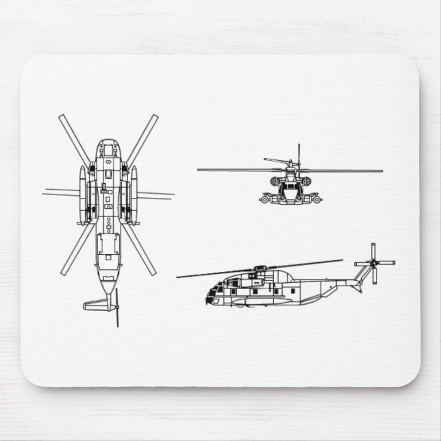 CH-53 Sea Stallion Mouse Pad (Front)