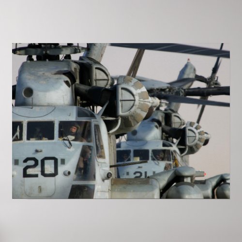 CH_53 Super Stallion Helicopters Poster