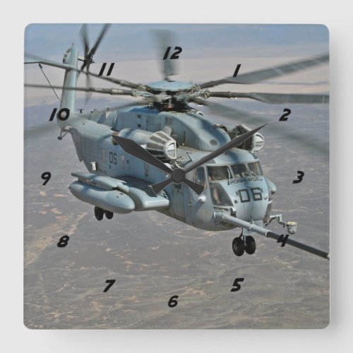 CH_53E on Refueling Mission Clock
