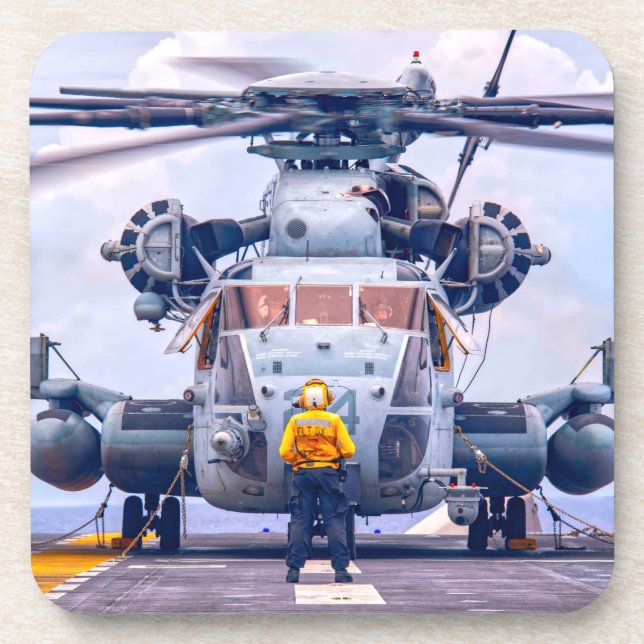 CH-53E SUPER STALLION BEVERAGE COASTER (Front)
