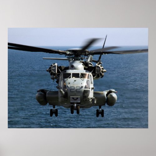 CH_53E Super Stallion Helicopter Poster