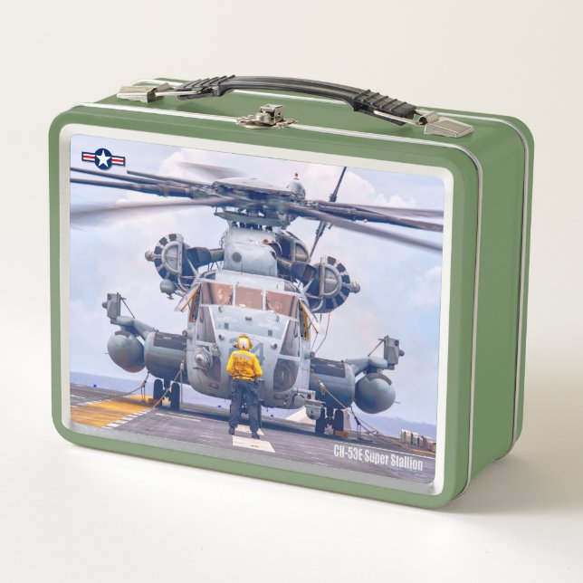 CH-53E SUPER STALLION METAL LUNCH BOX (Front)