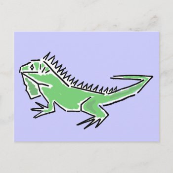 Ch- Awesome Iguana Postcard by inspirationrocks at Zazzle