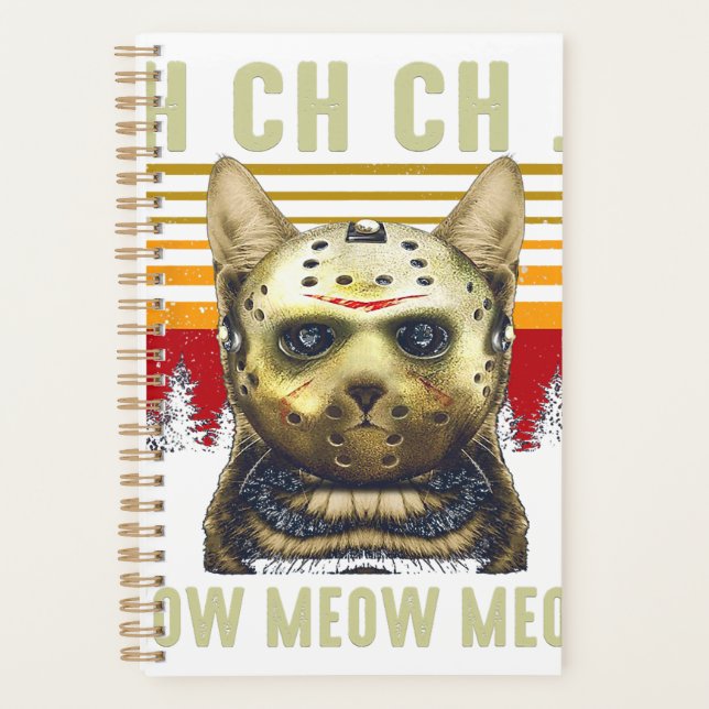 Ch Ch Ch Meow Meow Scary Friday Costume Halloween  Planner (Front)