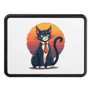 Ch Ch Ch Meow Meow Scary Halloween Costume Cat T-S Hitch Cover