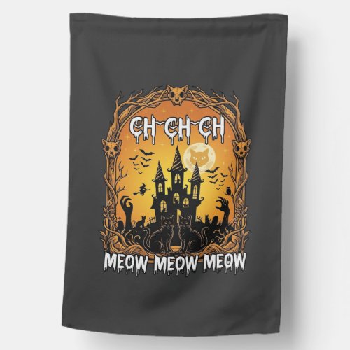 Ch Meow Halloween Haunted Castle_1 House Flag