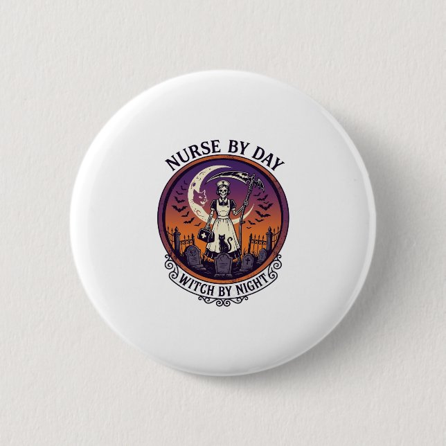 Ch Meow Halloween Haunted Castle (3)_1 Button (Front)