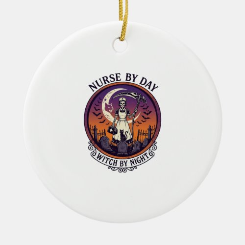 Ch Meow Halloween Haunted Castle (3)_1 Ceramic Ornament