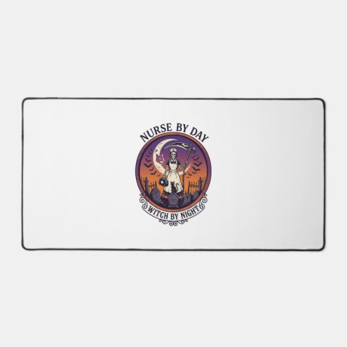 Ch Meow Halloween Haunted Castle (3)_1 Desk Mat