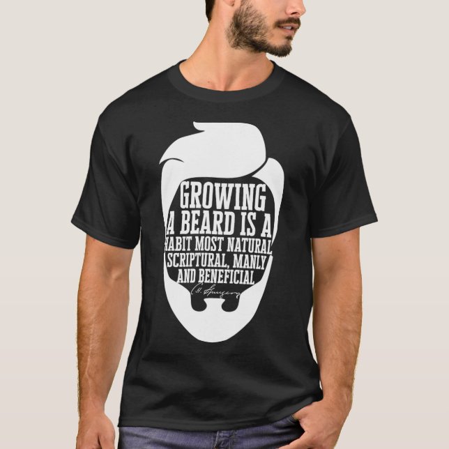 CH Spurgeon Beard Quote  T-Shirt (Front)