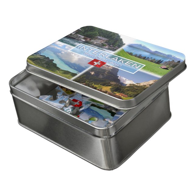CH Switzerland - Interlaken - Lake Thun - Thunerse Jigsaw Puzzle (Lid Open)