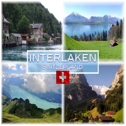 CH Switzerland _ Interlaken _ Lake Thun _ Thunerse Sticker