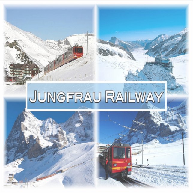 CH Switzerland -  Jungfrau Railway - Sticker (Front)