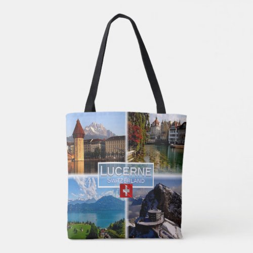 CH Switzerland _ Lucerne _ Chapel Bridge _ Old Tow Tote Bag