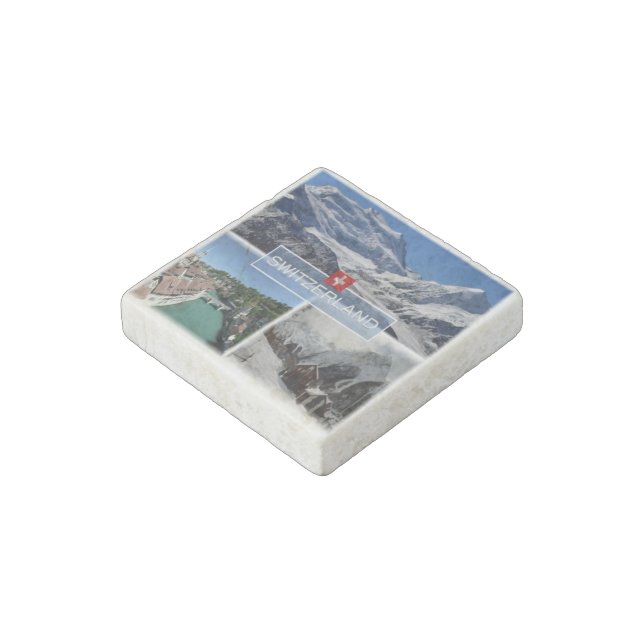 CH Switzerland Stone Magnet (Angled)