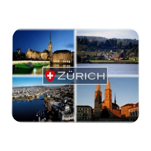 CH Switzerland - Zurich - at night - Feldbach - Magnet (Horizontal)