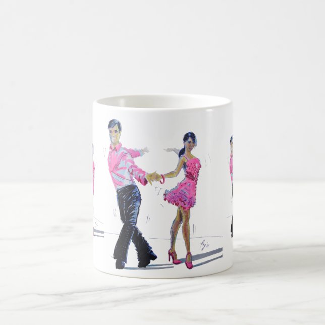 Cha Cha Cha Ballroom Dancing Coffee Mug (Center)