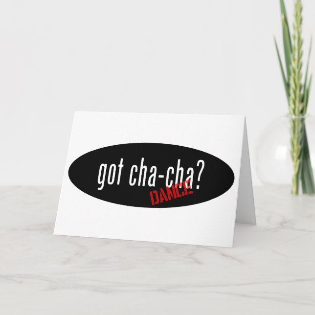 Cha-Cha Dance  Items – got cha-cha Card (Front)