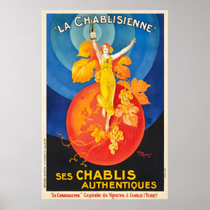 Chablis Food and Drink Poster by Leonetto