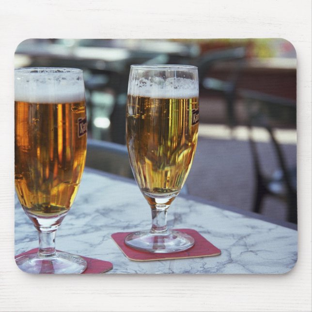 Chablis; two cool beers at 42 degrees hot summer mouse pad (Front)