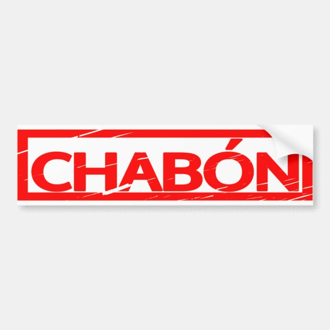Chabón Stamp Bumper Sticker (Front)