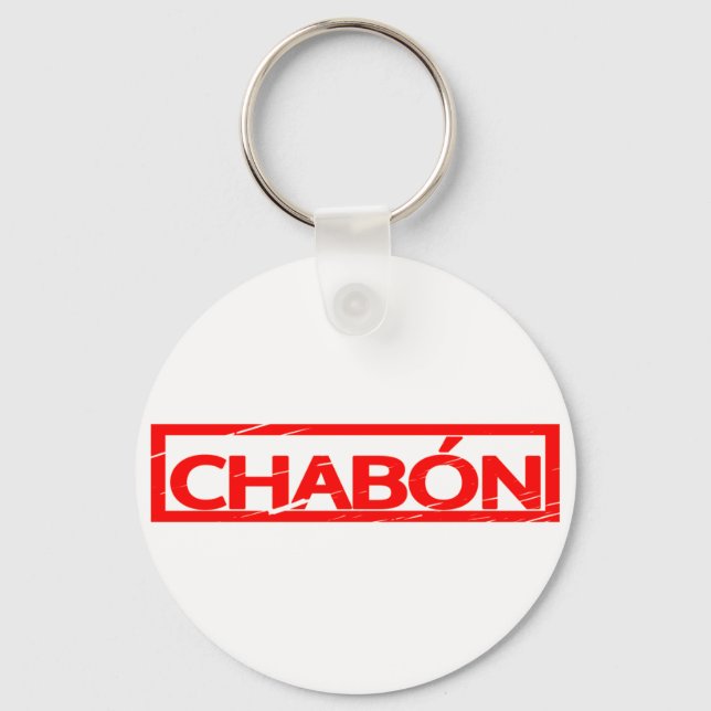 Chabón Stamp Keychain (Front)