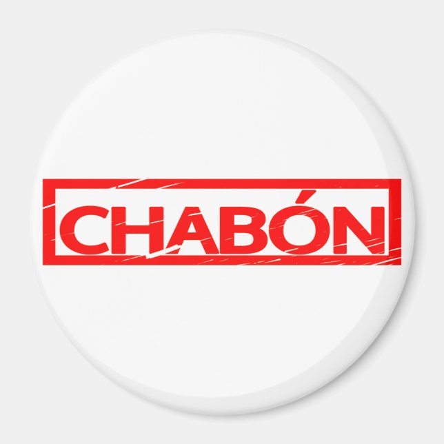 Chabón Stamp Magnet (Front)