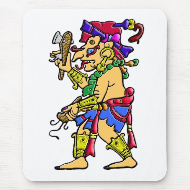 Chac mayan rain god mouse pad (Front)