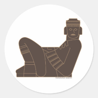 Chac Mool Classic Round Sticker