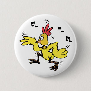 ChaChaCha Chicken Pinback Button