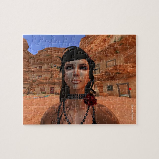 Chaco Canyon at Prosperity Path Virtual Ashram Jigsaw Puzzle (Horizontal)