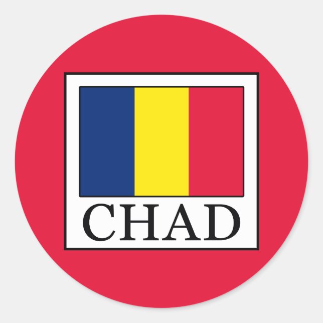 Chad Classic Round Sticker (Front)