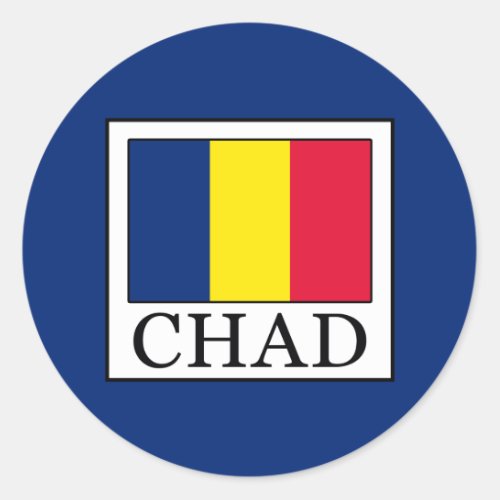 Chad Classic Round Sticker