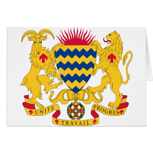 Chad Coat of Arms Cards (Front Horizontal)