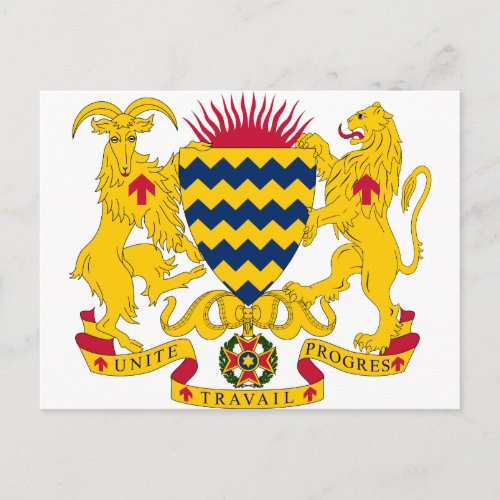 Chad Coat Of Arms Postcard
