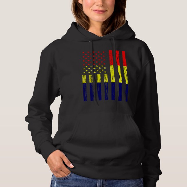 Chad Flag America US It is in my DNA  for Chadians Hoodie (Front)