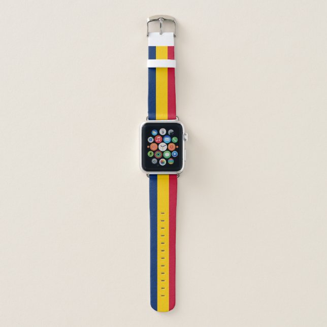 Chad Flag Apple Watch Band (Front)