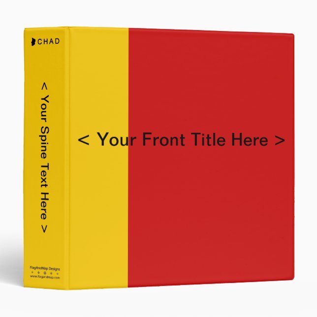 Chad Flag Binder (Front/Spine)