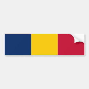 Chad Flag Bumper Sticker