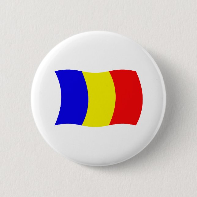 Chad Flag Button (Front)