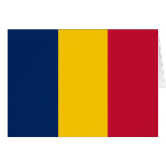 Chad Flag Cards (Front Horizontal)