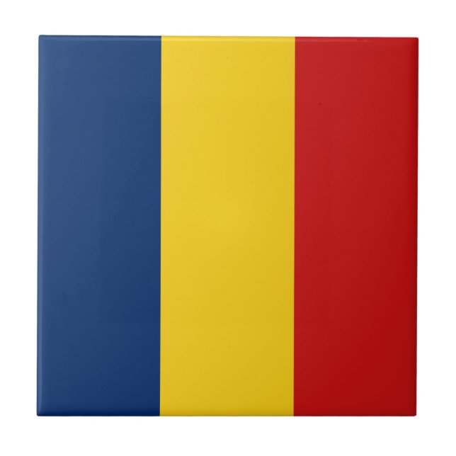 Chad Flag Ceramic Tile (Front)