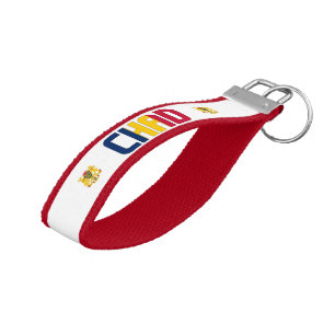Chad Flag Charming Patriotic Wrist Keychain